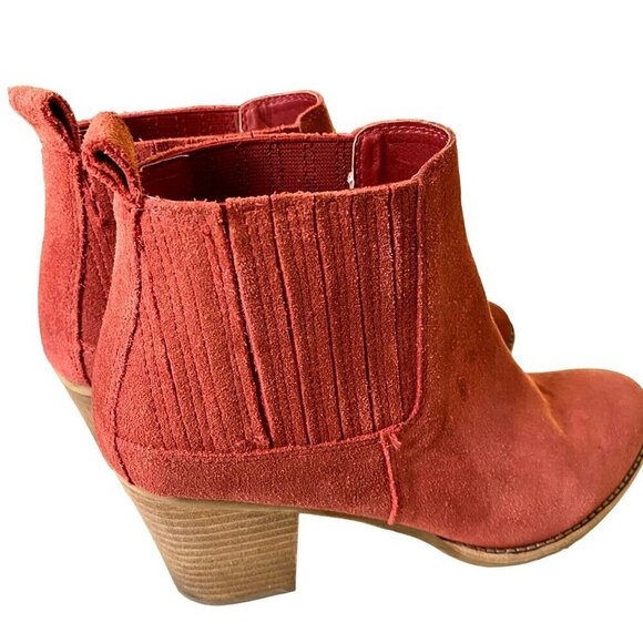 Suede Ankle Boots in Rusty pink - Picture 10 of 11